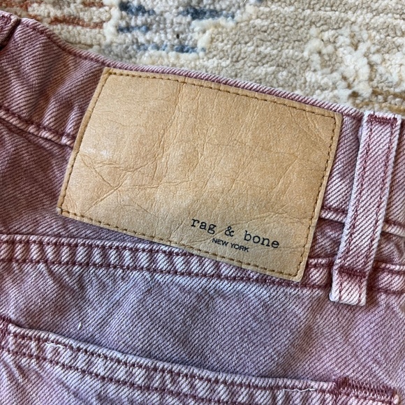 Rag & Bone Maya High Rise Shorty Short Light Plum - Picture 4 of 8